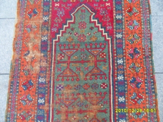 Antıque Anatolıan Kurdısh Prayer Rug size: 170x100 cm.                         