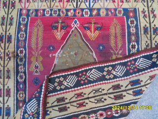 Antique Anatolian Erzurum Kilim Size:175 x 123 cm. Mail: makifhali@yahoo.com                       