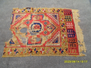 Antique Anatoilan Cappadocia Fragment Carpet size: 125x103 cm.                         