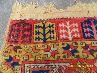 Antique Anatoilan Cappadocia Fragment Carpet size: 125x103 cm.                         