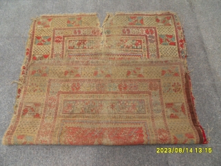 Antique Anatolian Gördess Carpet Real Old Rug size: 163x117 cm.                       