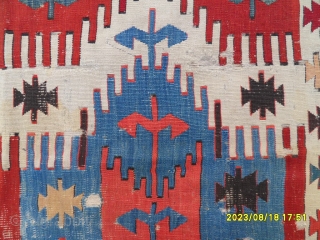 Antique Anatolian Karapınar Saff Kilim
Size: 285x70 cm.                          