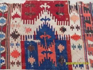 Antique Anatolian Karapınar Saff Kilim
Size: 285x70 cm.                          