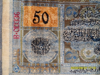 Anatolian Ottoman Para(money) Carpet size:110x177 cm.                           