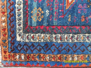 Antique Yoruk Cihanbeyli Green Ground Anatolian Rug Size: 133 x 105 cm. Mail: makifhali@yahoo.com
                   