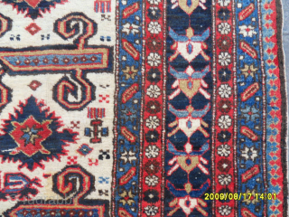 Antique Caucasian White Floor Prepedil Rug
Size: 240 x 153 cm.
Mail: makifhali@yahoo.com                      