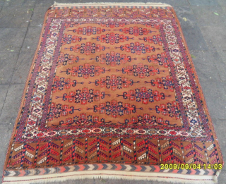 Antique Turkmen Yamud Rug
Size: 188 x 160 cm.
Mail: makifhali@yahoo.com                        