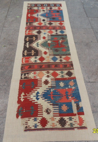 Antique Anatolian Konya Karapınar Saf Kilim
Size: 280 x 72 cm.
Mail: makifhali@yahoo.com                      