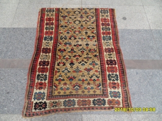 Antique Sahsavan Fragment Carpet size: 122x94 cm.                          