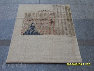 Gördes Fragment Carpet Prayer. size: 155x90 cm.                          