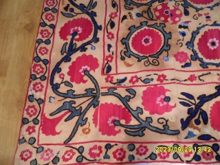 Antıque Turkmen Textile Thaskent Suzani old piece size: 215x155 cm.                       