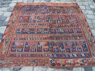 Antıque Caucasıan Werneh Horse Cover. size: 105x115 
makifhali@yahoo.com                         