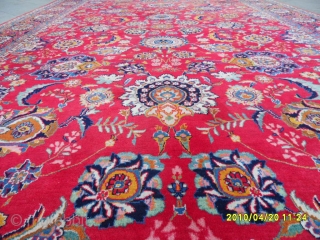 Antıque Persıan Keshan Rug size: 355x235 cm.                          