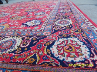 Antıque Persıan Keshan Rug size: 355x235 cm.                          