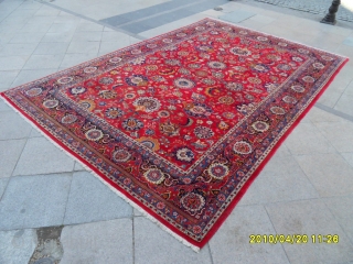 Antıque Persıan Keshan Rug size: 355x235 cm.                          