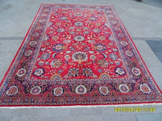 Antıque Persıan Keshan Rug size: 355x235 cm.                          