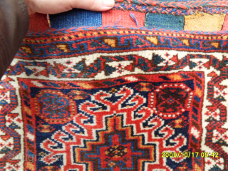 Old Shiraz Qashqai Saddleebag 
Size: 102 x 57 cm.
Mail: makifhali@yahoo.com                       