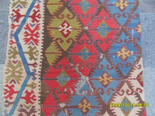 Antıque Anatolıan Fragment Kilim
Size: 255x95 cm.                           