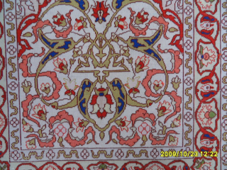 Hereke Silk Carpet
Size: 63 x 42 cm.
Mail: makifhali@yahoo.com