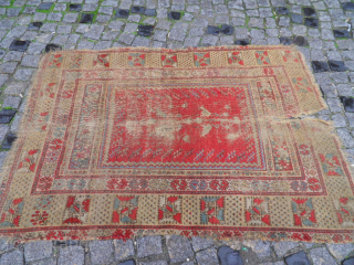 Antıque Transilvania Rare old Carpet size: 163x115                          
