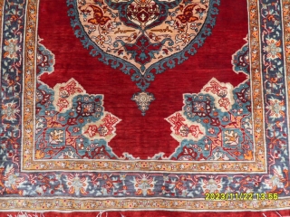 Antıque Anatolian Hereke Silk Carpet Perfect size: 101x70 cm.                        