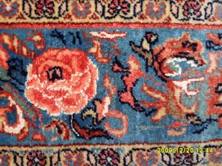 Antıque Persian Senneh Carpet with Silk and Flower's Dizayn Perfect size: 220x150 cm.                    