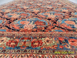 Antıque Persian Senneh Carpet with Silk and Flower's Dizayn Perfect size: 220x150 cm.                    