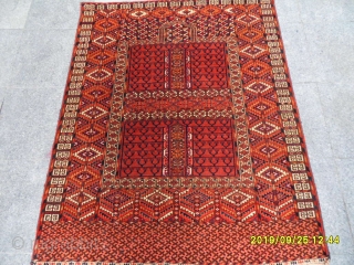 Antıque Türkmen Ensi Prayer Carpet size. 145x120 cm:                         