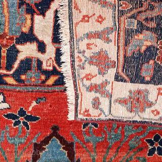 Beautiful and rare Garrus Vagireh, Bijar area, West Persia, circa 1870. Elegant and large Kurdish carpet sampler, measuring 287x148 cm. 
For inquiries, please write directly to alberto@albertoboralevi.it      