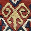 Borchalo Kazak prayer rug
Southwest Caucasus
circa 1870
220 x 117 cm (7’3” x 3’10”) 
Alg 1528
symmetrically knotted wool pile on a wool foundation
A rare and unusual rug characterised by a two panel design: the  ...