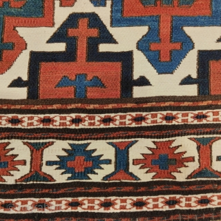 Sumak bedding bag end panel, Shahsavan tribe, Hashtrud-Miyaneh region, Northwest Persia, Circa 1860, 55 x 46 cm (21.5 x 18 inches) Part of our new online exhibition https://www.albertolevi.com/exhibitions/from-eurasia-with-love/

Bedding bags with this repeating  ...