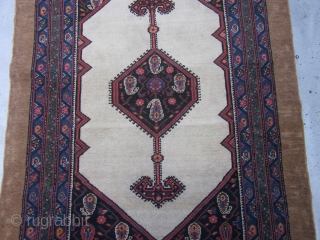 Malayer,Camel Hair Rug , Early 20th Century , 4.8 x 3.3
A rare small camel hair rug from the weaving villages of Hamadan area.
Very fine single wefted Malayer weave.Rug is in excellent condition,with  ...