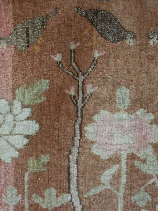 Antique Khotan Pictorial Rug


Attractive pictorial rug from Sinkiang in Turkistan, dating to around 1910.


Khotan rugs, once known as Samarkand rugs, are beautiful and unique. Taking their influence from both China and the Middle  ...
