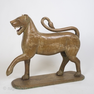 Large Pair Of 18th Century Carved Wooden Tigers, Mughal Empire

Dating to the mid/late 18th century, these magnificent cats are incredibly rare, beautifully carved, substantial and impressive. The subtle curves are elegant and  ...