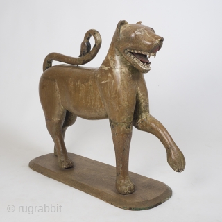 Large Pair Of 18th Century Carved Wooden Tigers, Mughal Empire

Dating to the mid/late 18th century, these magnificent cats are incredibly rare, beautifully carved, substantial and impressive. The subtle curves are elegant and  ...