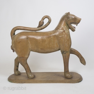 Large Pair Of 18th Century Carved Wooden Tigers, Mughal Empire

Dating to the mid/late 18th century, these magnificent cats are incredibly rare, beautifully carved, substantial and impressive. The subtle curves are elegant and  ...