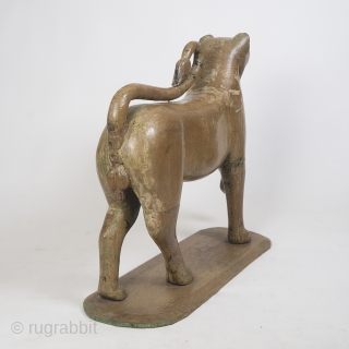 Large Pair Of 18th Century Carved Wooden Tigers, Mughal Empire

Dating to the mid/late 18th century, these magnificent cats are incredibly rare, beautifully carved, substantial and impressive. The subtle curves are elegant and  ...