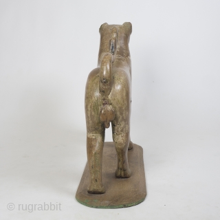 Large Pair Of 18th Century Carved Wooden Tigers, Mughal Empire

Dating to the mid/late 18th century, these magnificent cats are incredibly rare, beautifully carved, substantial and impressive. The subtle curves are elegant and  ...