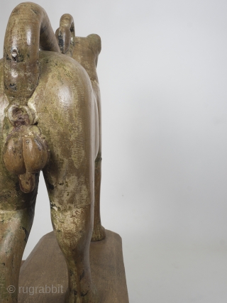 Large Pair Of 18th Century Carved Wooden Tigers, Mughal Empire

Dating to the mid/late 18th century, these magnificent cats are incredibly rare, beautifully carved, substantial and impressive. The subtle curves are elegant and  ...