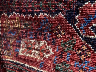Small Afshar Bag, decent age, Beautiful colors,  Nice weave
good condition, size:  11” x  16”

Please check my EBay for other items:
https://www.ebay.com/itm/303575546870          