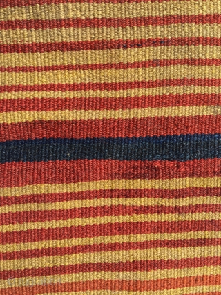Luri double khorjin, pile weave with sumakh and kilim. Excellent colors, deep yellow, best wool and full pile. Seams undone; the bridge has not been removed as in so many younger examples,  ...