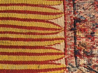 Luri double khorjin, pile weave with sumakh and kilim. Excellent colors, deep yellow, best wool and full pile. Seams undone; the bridge has not been removed as in so many younger examples,  ...