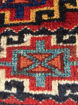 Luri double khorjin, pile weave with sumakh and kilim. Excellent colors, deep yellow, best wool and full pile. Seams undone; the bridge has not been removed as in so many younger examples,  ...