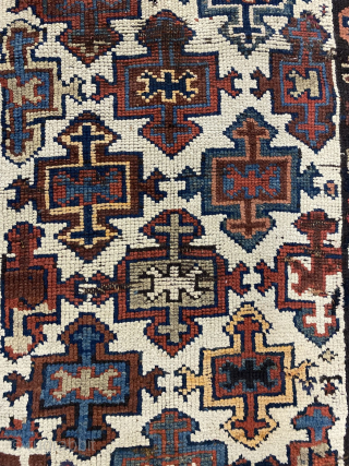 Shahsavan rug with rare design and free-flowing gabbeh like quality. 270 x 95 cm. Excellent wool, as to be expected. Not exactly in pristine condition, but given the very tribal character it  ...