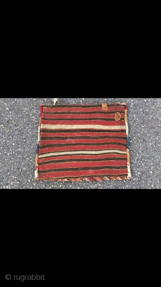 Glorious Jaf with unusual wide pattern. Best colors and wool. Original closure system intact and back preserved. One you keep looking at. Professionally hand washed. Size 19.7 x 24.4 inch (50 x  ...