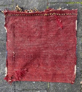 Shahsavan pile bag with a very rare border. I have seen this pattern published but can't remember where - most likely Frauenknecht (as a sumac weaving). Delicious colors, gorgeous wool. Again I  ...