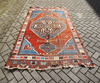 Anatolian Karapinar rug around 1800. 248 x 141 cm. Excellent drawing, well spaced design, beautiful skirt. Gorgeous colors. Contact me at alexanderbakker@flairforflavor.com.           