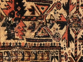 Baluch Prayer Rug.

From the hand of a skilled weaver, a beautifully realized tree rug.

Circa Last quarter of the 19th century.

Fine wool and color.

185x88cm. (6'1"x2'10.5")

Demerits: low pile, repairs and patching.

Formerly in the collection  ...