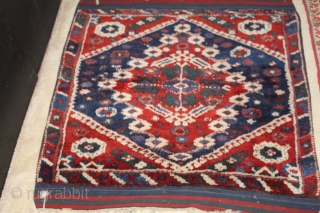 Mid 19th century Kiz Bergama great pile and color 
Size 42"X42"                      