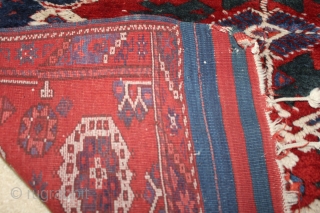 Mid 19th century Kiz Bergama great pile and color 
Size 42"X42"                      